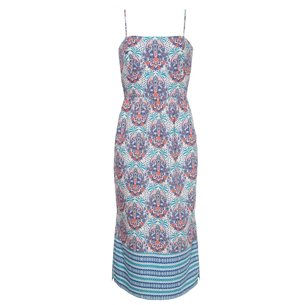 NWT Cara Cara Kenzie Dress in Palm Medallion Teal
